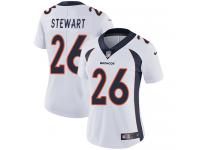 Women's Limited Darian Stewart #26 Nike White Road Jersey - NFL Denver Broncos Vapor Untouchable