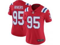 Women's Limited Derek Rivers #95 Nike Red Alternate Jersey - NFL New England Patriots Vapor Untouchable