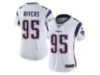 Women's Limited Derek Rivers #95 Nike White Road Jersey - NFL New England Patriots Vapor Untouchable