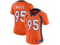 Women's Limited Derek Wolfe #95 Nike Orange Home Jersey - NFL Denver Broncos Vapor Untouchable