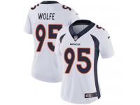 Women's Limited Derek Wolfe #95 Nike White Road Jersey - NFL Denver Broncos Vapor Untouchable