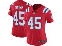 Women's Limited Donald Trump #45 Nike Red Alternate Jersey - NFL New England Patriots Vapor Untouchable