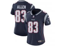 Women's Limited Dwayne Allen #83 Nike Navy Blue Home Jersey - NFL New England Patriots Vapor Untouchable