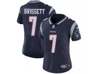 Women's Limited Jacoby Brissett #7 Nike Navy Blue Home Jersey - NFL New England Patriots Vapor Untouchable