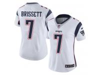 Women's Limited Jacoby Brissett #7 Nike White Road Jersey - NFL New England Patriots Vapor Untouchable