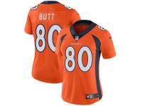 Women's Limited Jake Butt #80 Nike Orange Home Jersey - NFL Denver Broncos Vapor Untouchable