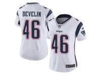 Women's Limited James Develin #46 Nike White Road Jersey - NFL New England Patriots Vapor Untouchable