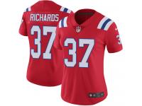 Women's Limited Jordan Richards #37 Nike Red Alternate Jersey - NFL New England Patriots Vapor Untouchable