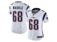 Women's Limited LaAdrian Waddle #68 Nike White Road Jersey - NFL New England Patriots Vapor Untouchable