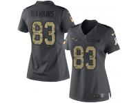 Women's Limited Lavelle Hawkins #83 Nike Black Jersey - NFL New England Patriots 2016 Salute to Service