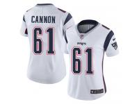 Women's Limited Marcus Cannon #61 Nike White Road Jersey - NFL New England Patriots Vapor Untouchable