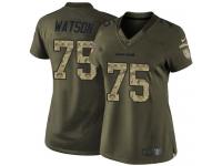 Women's Limited Menelik Watson #75 Nike Green Jersey - NFL Denver Broncos Salute to Service