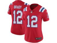 Women's Limited Tom Brady #12 Nike Red Alternate Jersey - NFL New England Patriots Vapor Untouchable