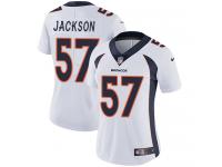 Women's Limited Tom Jackson #57 Nike White Road Jersey - NFL Denver Broncos Vapor Untouchable