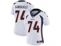 Women's Limited Ty Sambrailo #74 Nike White Road Jersey - NFL Denver Broncos Vapor Untouchable