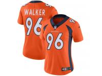 Women's Limited Vance Walker #96 Nike Orange Home Jersey - NFL Denver Broncos Vapor Untouchable