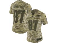 Women's New England Patriots Rob Gronkowski Nike Camo Salute To Service Jersey