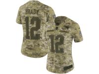 Women's New England Patriots Tom Brady Nike Camo Salute To Service Jersey