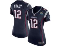 Women's New England Patriots Tom Brady Nike Navy Super Bowl LII Bound Game Jersey