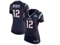 Women's New England Patriots Tom Brady Nike Navy Super Bowl LIII Bound Game Jersey