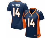 Women's Nike Denver Broncos #14 Cody Latimer Game Navy Blue Alternate NFL Jersey