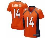 Women's Nike Denver Broncos #14 Cody Latimer Game Orange Team Color NFL Jersey