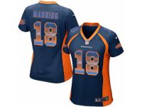 Women's Nike Denver Broncos #18 Peyton Manning Limited Navy Blue Strobe NFL Jersey