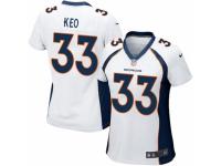 Women's Nike Denver Broncos #33 Shiloh Keo Game White NFL Jersey