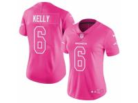 Women's Nike Denver Broncos #6 Chad Kelly Limited Pink Rush Fashion NFL Jersey