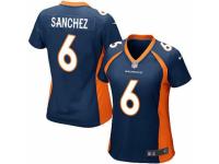 Women's Nike Denver Broncos #6 Mark Sanchez Blue Alternate Stitched NFL New Elite Jersey