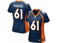 Women's Nike Denver Broncos #61 Matt Paradis Game Navy Blue Alternate NFL Jersey