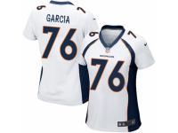 Women's Nike Denver Broncos #76 Max Garcia Game White NFL Jersey