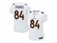 Women's Nike Denver Broncos #84 Shannon Sharpe Game White Event NFL Jersey