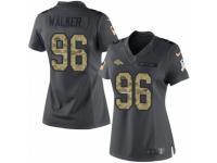 Women's Nike Denver Broncos #96 Vance Walker Limited Black 2016 Salute to Service NFL Jersey