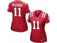 Women's Nike New England Patriots #11 Drew Bledsoe Game Red Alternate NFL Jersey