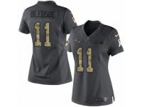 Women's Nike New England Patriots #11 Drew Bledsoe Limited Black 2016 Salute to Service NFL Jersey