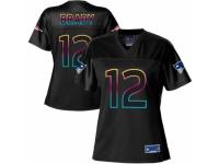 Women's Nike New England Patriots #12 Tom Brady Game Black Fashion NFL Jersey