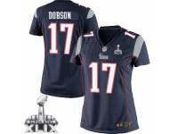 Women's Nike New England Patriots 17 Aaron Dobson Elite Navy Blue Team Color Super Bowl XLIX NFL Jersey