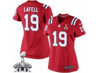 Women's Nike New England Patriots #19 Brandon LaFell Limited Red Alternate Super Bowl XLIX NFL Jersey