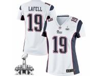 Women's Nike New England Patriots #19 Brandon LaFell Limited White Super Bowl XLIX NFL Jersey