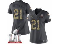 Women's Nike New England Patriots #21 Malcolm Butler Limited Black 2016 Salute to Service Super Bowl LI 51 NFL Jersey