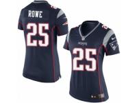 Women's Nike New England Patriots #25 Eric Rowe Limited Navy Blue Team Color NFL Jersey