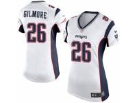 Women's Nike New England Patriots #26 Stephon Gilmore Game White NFL Jersey