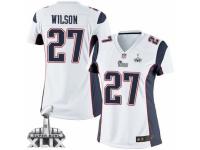 Women's Nike New England Patriots #27 Tavon Wilson Elite White Super Bowl XLIX NFL Jersey