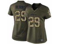 Women's Nike New England Patriots #29 LeGarrette Blount Limited Green Salute to Service NFL Jersey