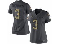 Women's Nike New England Patriots #3 Stephen Gostkowski Limited Black 2016 Salute to Service NFL Jersey