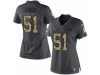 Women's Nike New England Patriots #51 Barkevious Mingo Limited Black 2016 Salute to Service NFL Jersey