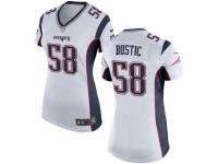 Women's Nike New England Patriots #58 Jon Bostic Game White NFL Jersey