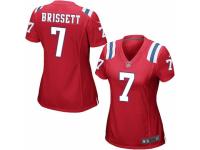 Women's Nike New England Patriots #7 Jacoby Brissett Red Alternate NFL Jersey