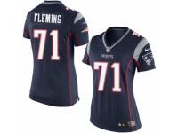 Women's Nike New England Patriots #71 Cameron Fleming Limited Navy Blue Team Color NFL Jersey